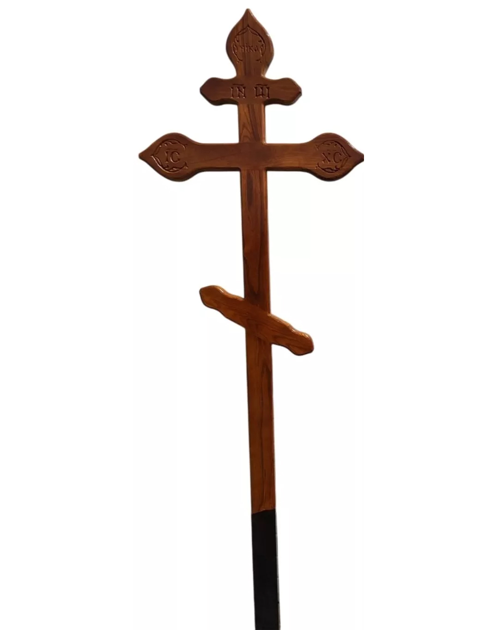 Крест на могилу дубовый «Фигурный»