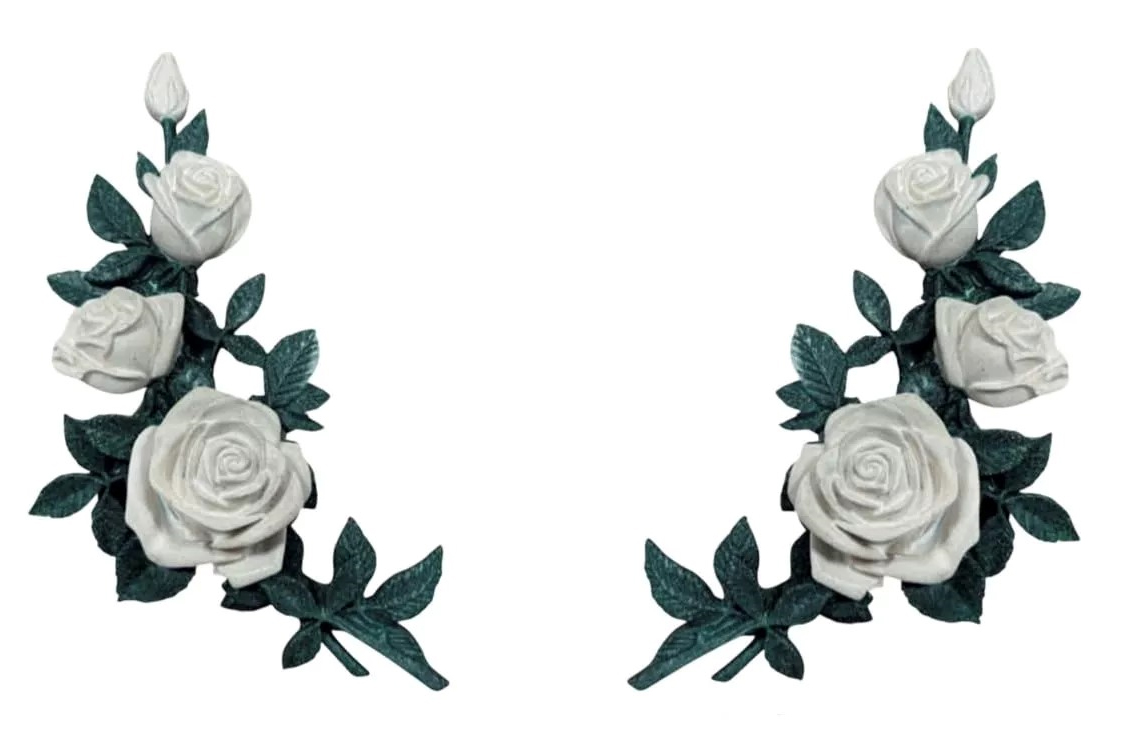 Роза белая куст — высота 32см