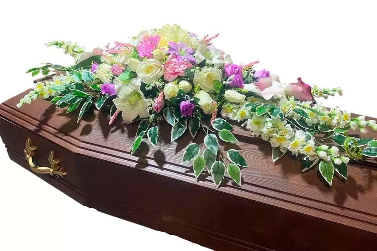 Флоретка на гроб авторская цветная